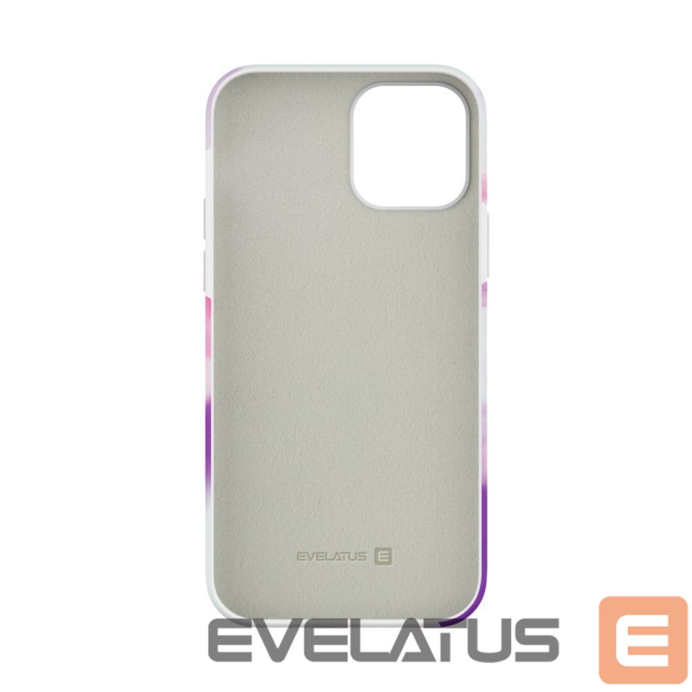 Back panel cover Evelatus Apple iPhone 12 Pro Max Premium Silicone case Customized Print Purple