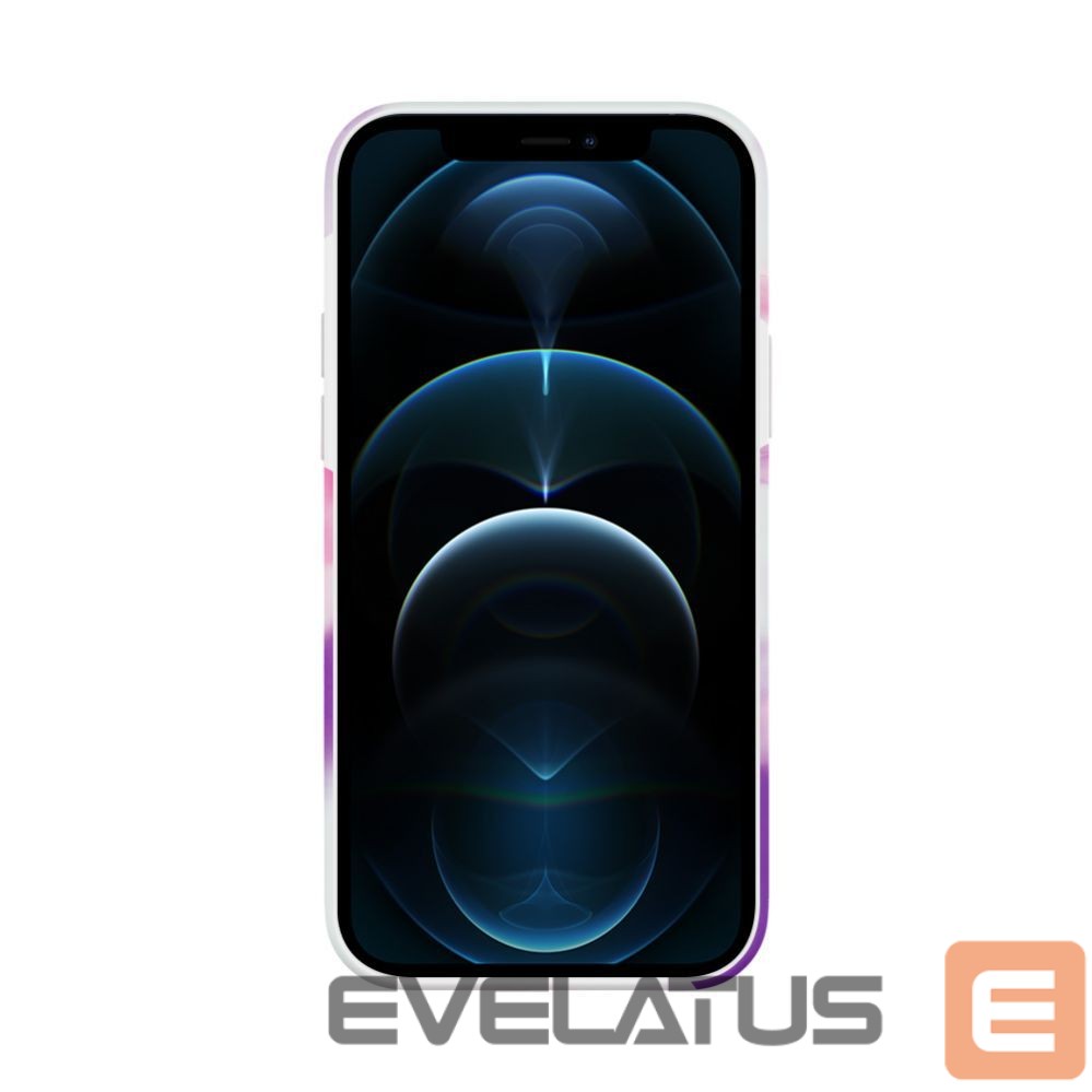 Back panel cover Evelatus Apple iPhone 12 Pro Max Premium Silicone case Customized Print Purple