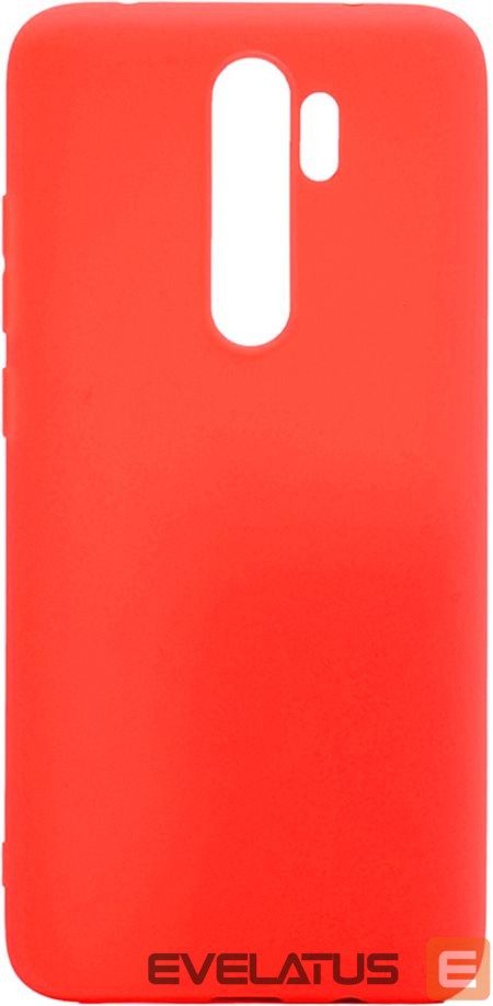 Back panel cover Evelatus Xiaomi Redmi 9 Soft Touch Silicone Red