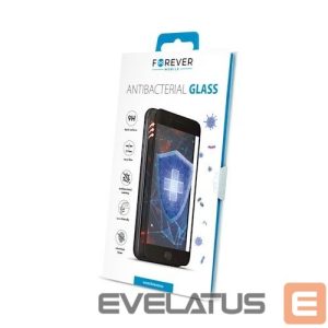 Protective glass Forever Apple iPhone XR/11  Antibacterial Tempered Glass Black
