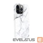 Back panel cover Evelatus Apple iPhone 14 Pro Premium Silicone case Customized Print Marble White
