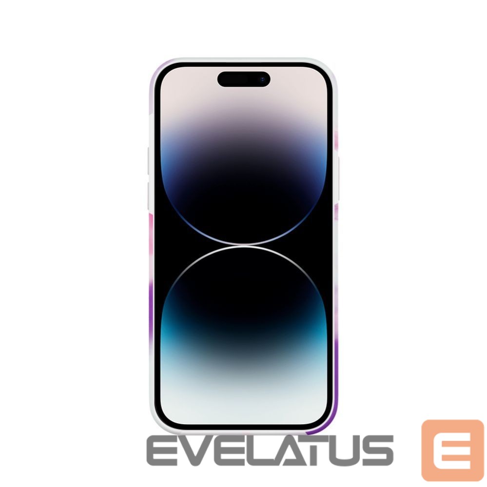 Back panel cover Evelatus Apple iPhone 14 Pro Premium Silicone case Customized Print Purple