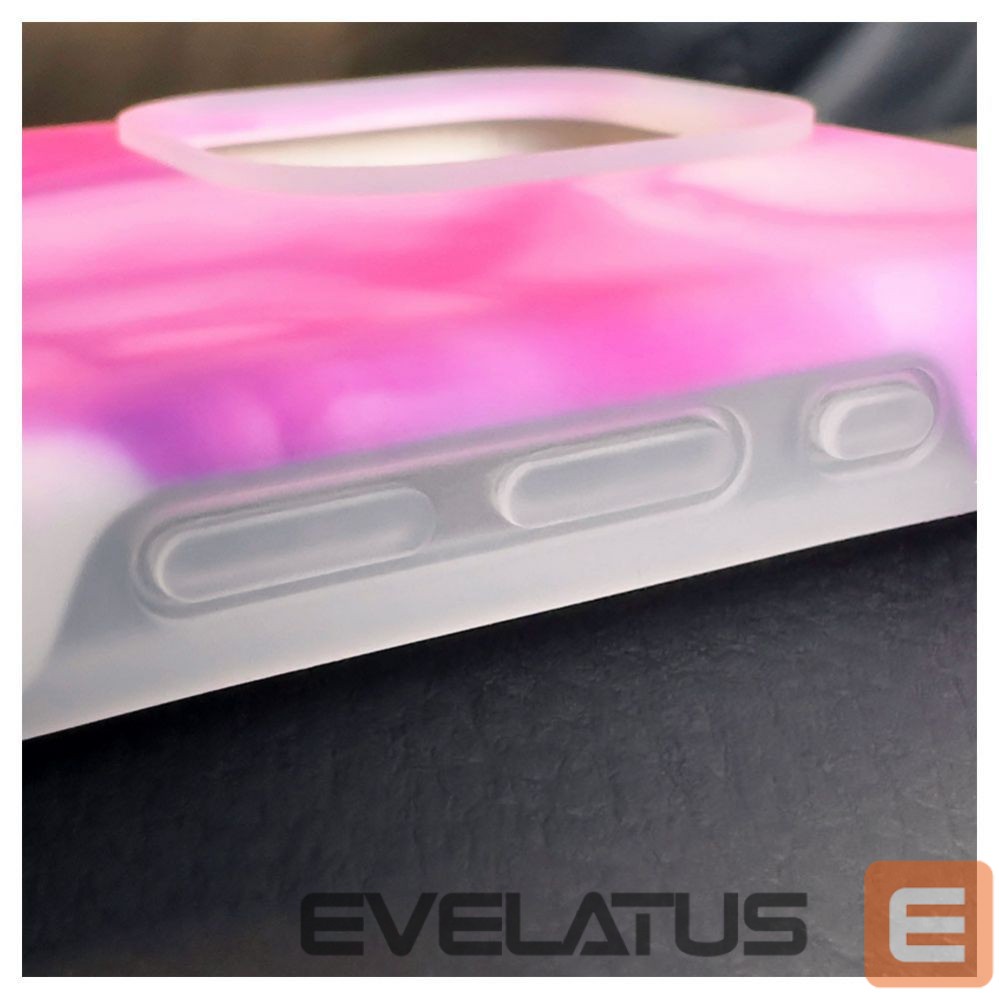 Back panel cover Evelatus Apple iPhone 14 Pro Premium Silicone case Customized Print Purple