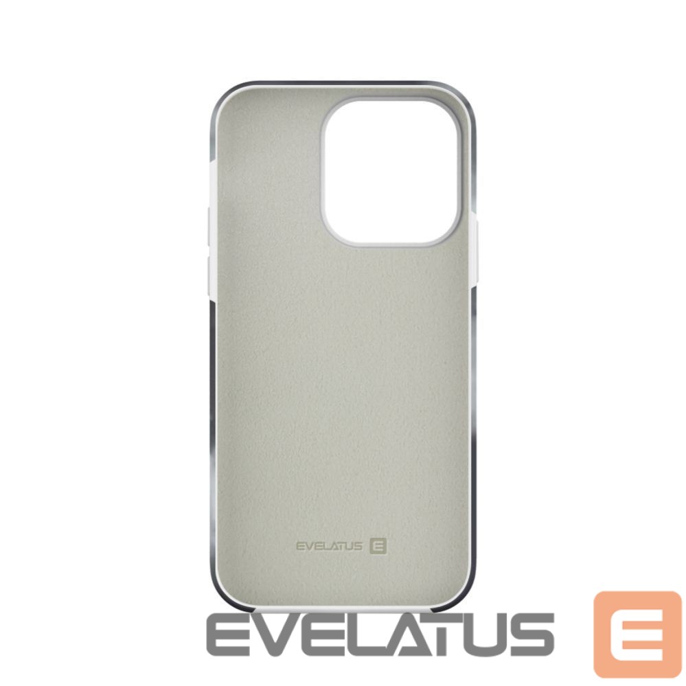 Back panel cover Evelatus Apple iPhone 14 Pro Premium Silicone case Customized Print Gray
