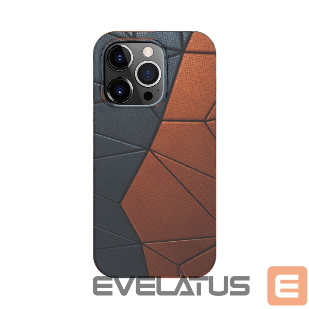 Back panel cover iLike Apple iPhone 14 Pro Max Cover Prowhite Customized Print Design Blue Red