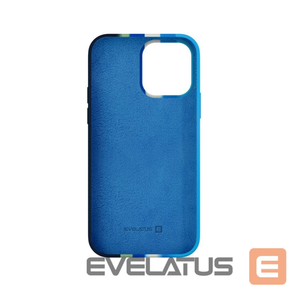 Back panel cover Evelatus Apple iPhone 13 Pro Silicone case Multi-Colored Blue