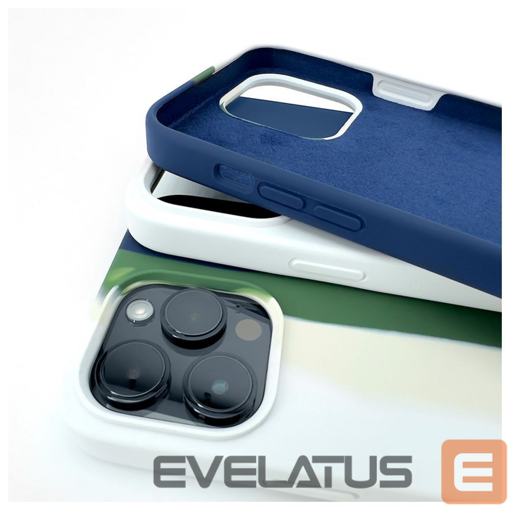 Back panel cover Evelatus Apple iPhone 13 Pro Silicone case Multi-Colored Green
