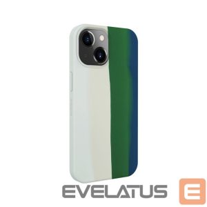 Back panel cover Evelatus Apple iPhone 14 Silicone case Multi-Colored Green