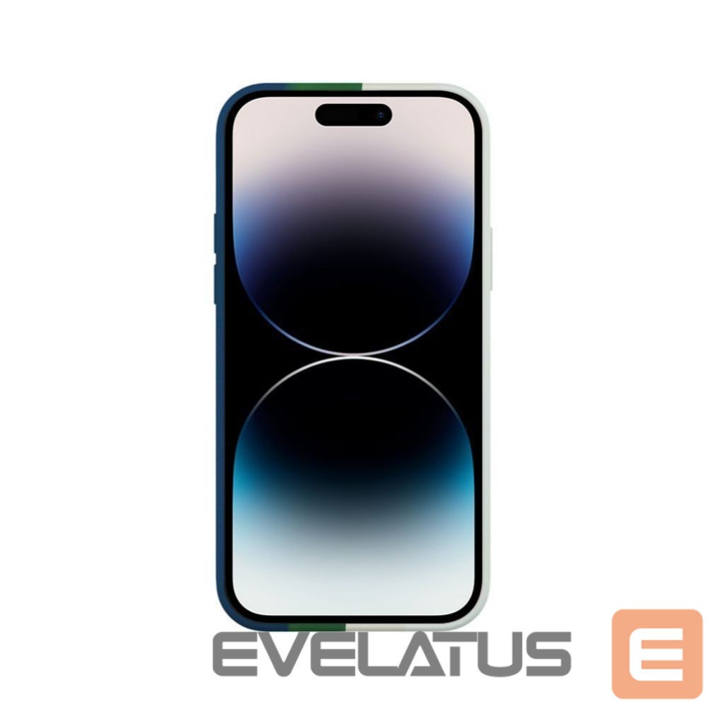 Back panel cover Evelatus Apple iPhone 14 Pro Silicone case Multi-Colored Green