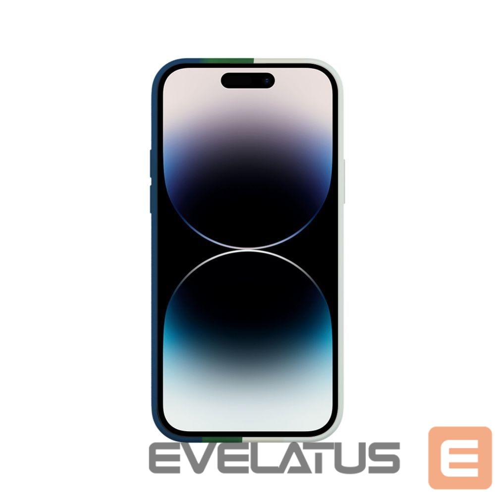 Back panel cover Evelatus Apple iPhone 14 Pro Max Silicone case Multi-Colored Green