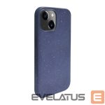Back panel cover iLike Apple iPhone 13 Silicone plastic case Eco Print Design Blue