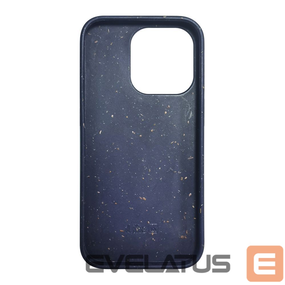 Back panel cover iLike Apple iPhone 13 Pro Max Silicone plastic case Eco Print Design Blue