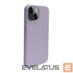 Back panel cover iLike Apple iPhone 14 Silicone plastic case Eco Print Design Flower Purple