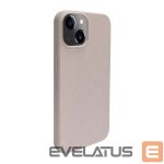 Back panel cover iLike Apple iPhone 14 Silicone plastic case Eco Print Design Beige