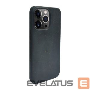 Back panel cover iLike Apple iPhone 14 Pro Silicone plastic case Eco Print Design Black