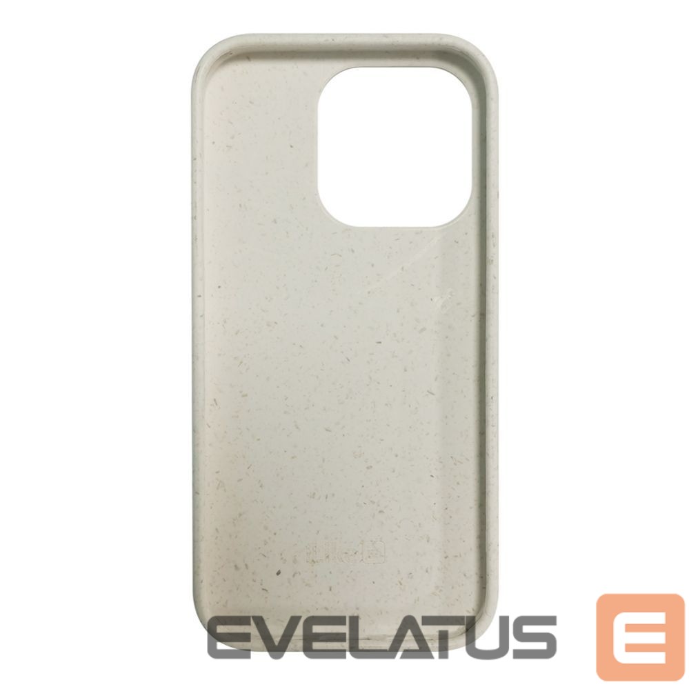 Back panel cover iLike Apple iPhone 14 Pro Silicone plastic case Eco Print Design White