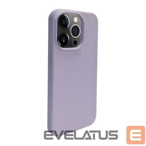 Back panel cover iLike Apple iPhone 14 Pro Max Silicone plastic case Eco Print Design Flower Purple