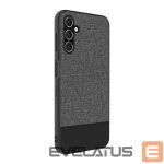 Back panel cover iLike Samsung Galaxy A14 5G Plastic Leather Back Cover Gray