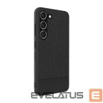Back panel cover iLike Samsung Galaxy S23 Plastic Leather Back Cover Black
