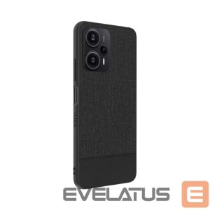 Back panel cover iLike Xiaomi Redmi Note 12 / Poco X5 Plastic Leather Back Cover Black