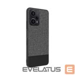 Back panel cover iLike Xiaomi Redmi Note 12 / Poco X5 Plastic Leather Back Cover Gray