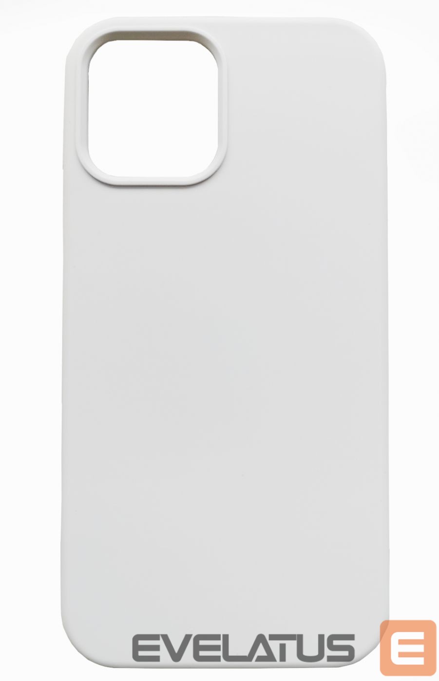 Back panel cover Evelatus Apple iPhone 12/12 Pro Premium Soft Touch Silicone Case White