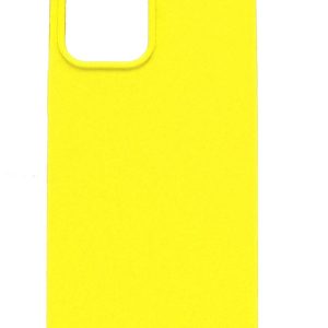 Back panel cover Evelatus Apple iPhone 12 mini Premium Soft Touch Silicone Case Lemon Yellow