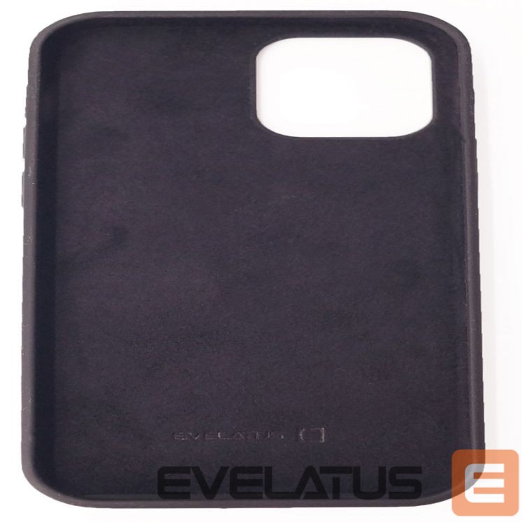 Back panel cover Evelatus Apple iPhone 12 Pro Max Premium Soft Touch Silicone Case Black