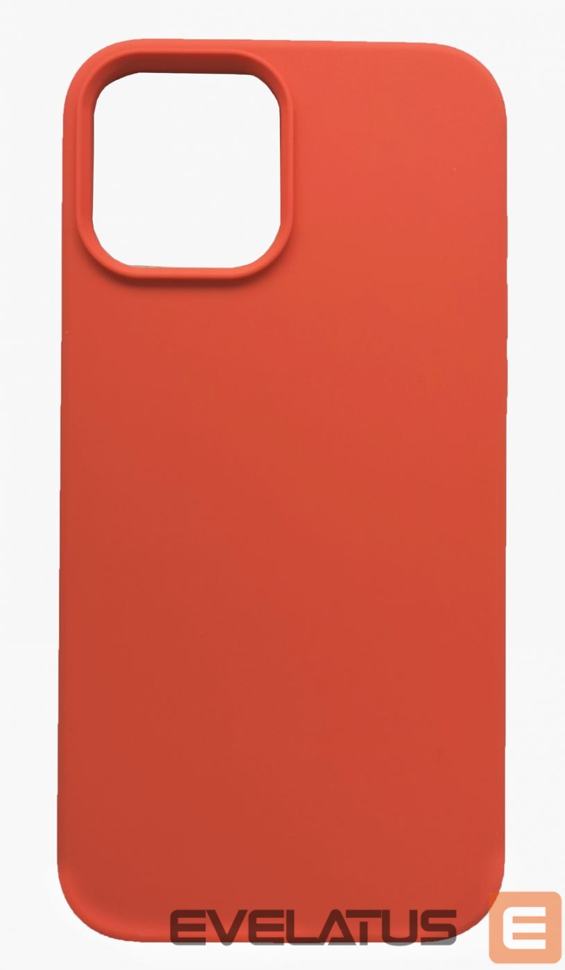 Back panel cover Evelatus Apple iPhone 12 Pro Max Premium Soft Touch Silicone Case Orange
