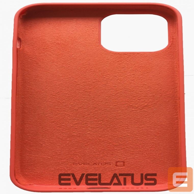 Back panel cover Evelatus Apple iPhone 12 Pro Max Premium Soft Touch Silicone Case Orange