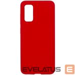 Back panel cover Evelatus Samsung Galaxy S20 Premium Soft Touch Silicone Case Red