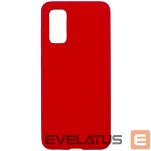 Back panel cover Evelatus Samsung Galaxy S20 Premium Soft Touch Silicone Case Red