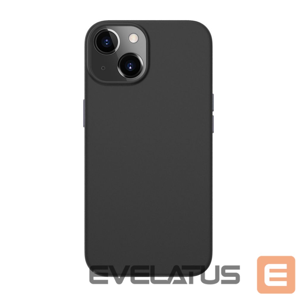 Back panel cover Evelatus Apple iPhone 13 Premium Magsafe Soft Touch Silicone Case Black