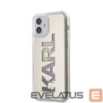 Back panel cover Karl Lagerfeld  iPhone 12 mini 5.4'' Liquid Glitter Multi Mirror Cover Silver