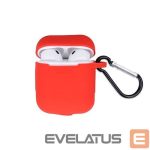 Headphone case GreenGo Apple AirPods Silicone Case with Hook Red