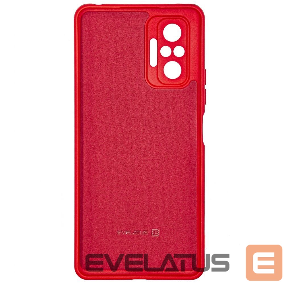 Back panel cover Evelatus Xiaomi Redmi Note 10 Pro Nano Silicone Case Soft Touch TPU Red