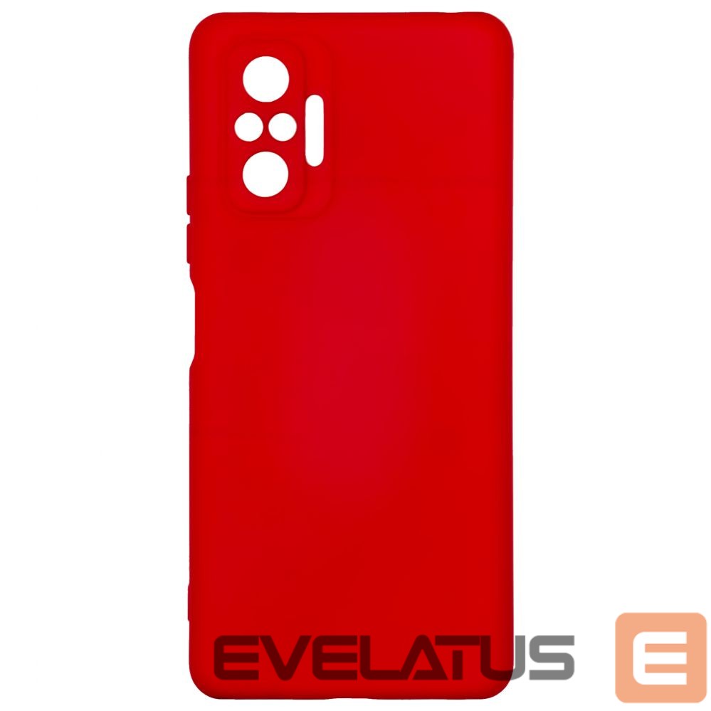 Back panel cover Evelatus Xiaomi Redmi Note 10 Pro Nano Silicone Case Soft Touch TPU Red