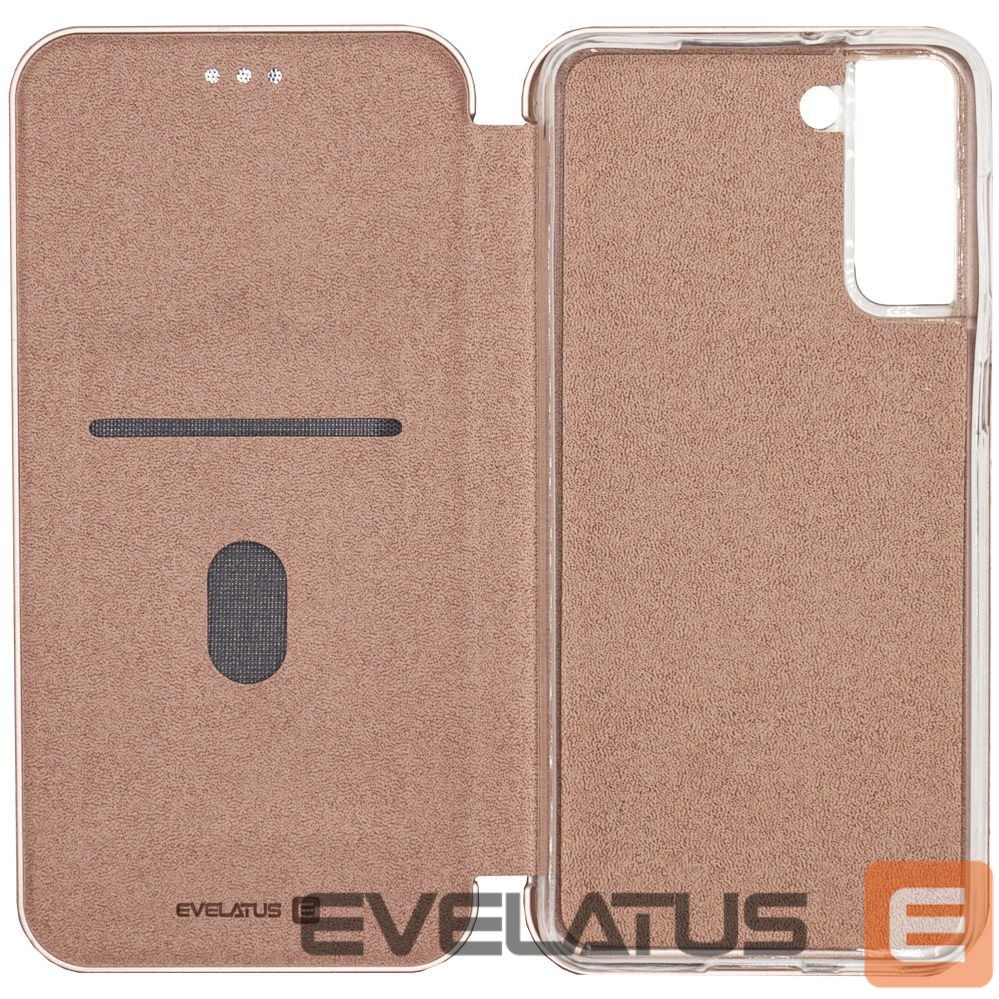 Book case Evelatus Samsung Galaxy S21 Plus Book Case Rose Gold