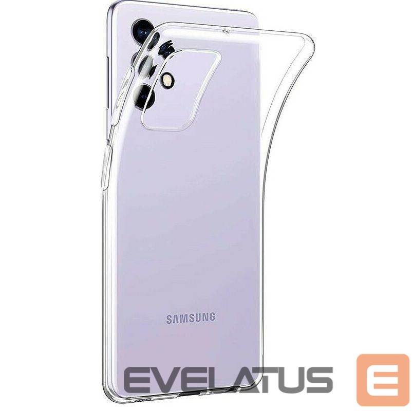 Back panel cover Evelatus Samsung Galaxy A32 5G / A13 Clear Silicone Case 1.5mm TPU Transparent