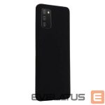 Back panel cover Evelatus Samsung Galaxy A02s Nano Silicone Case Soft Touch TPU Black