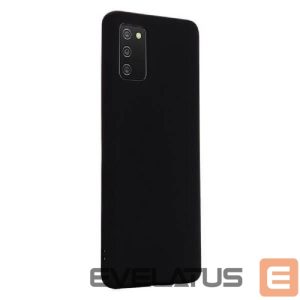 Back panel cover Evelatus Samsung Galaxy A02s Nano Silicone Case Soft Touch TPU Black