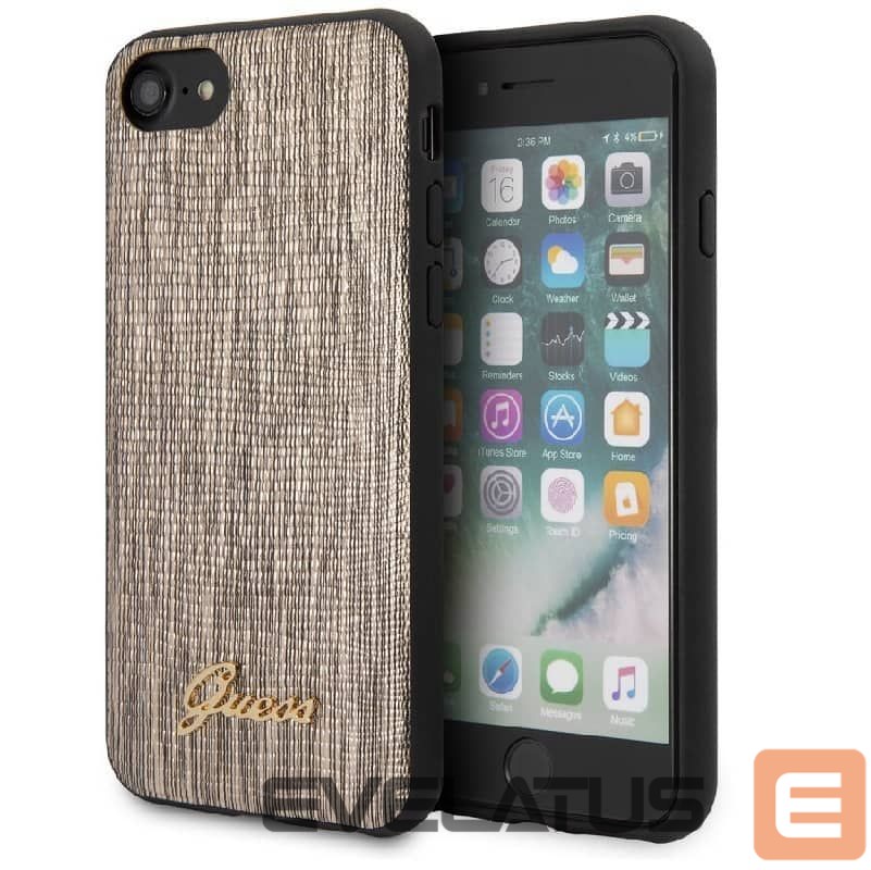 Back panel cover Guess Apple iPhone 7/8/SE2020 Lizard Cover Gold