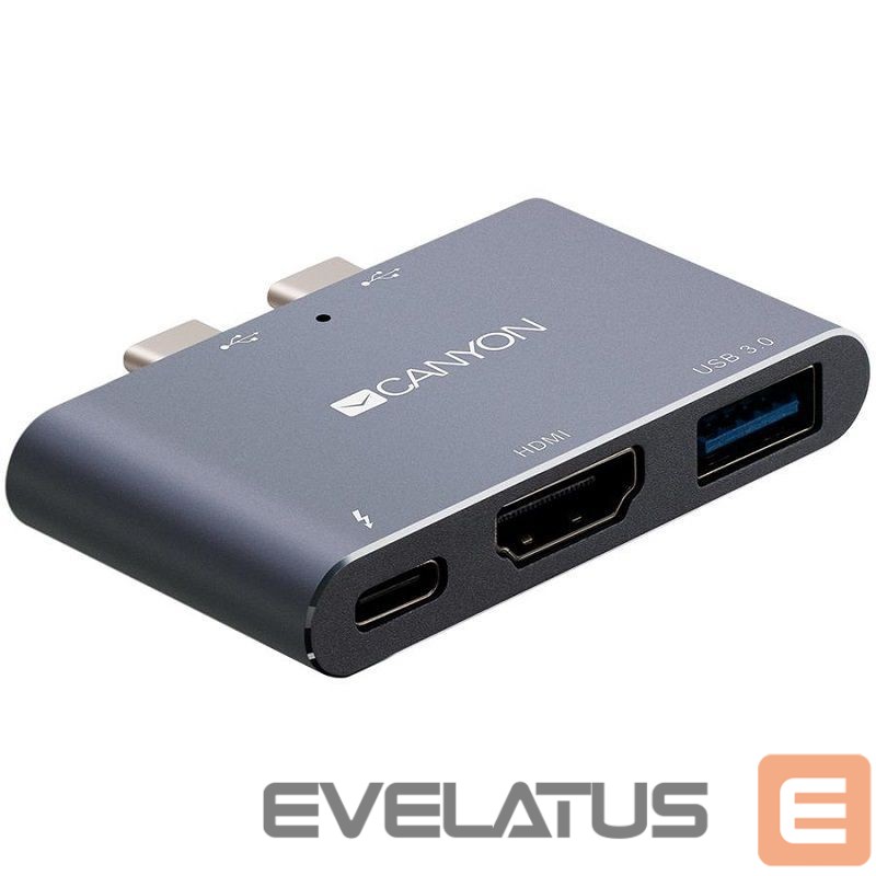 Converter Canyon DS-1 Multiport Docking Station with 3 port Space Gray