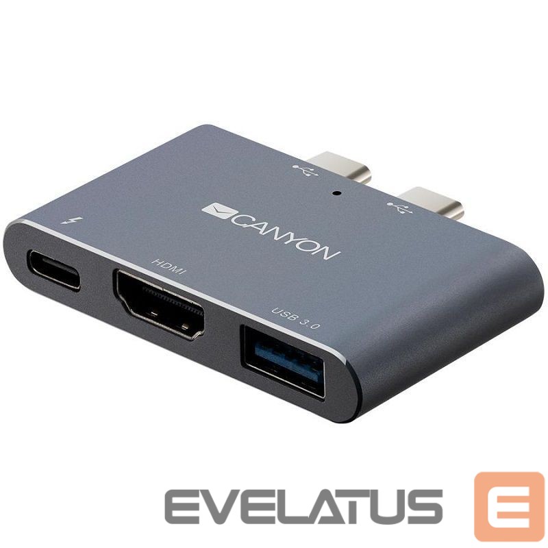 Converter Canyon DS-1 Multiport Docking Station with 3 port Space Gray