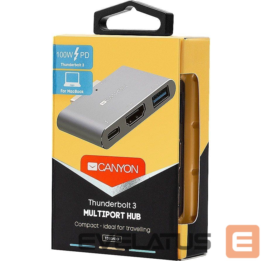 Converter Canyon DS-1 Multiport Docking Station with 3 port Space Gray