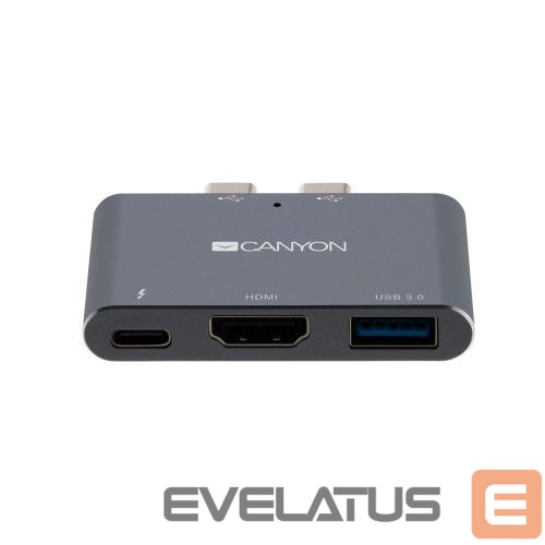 Converter Canyon DS-1 Multiport Docking Station with 3 port Space Gray