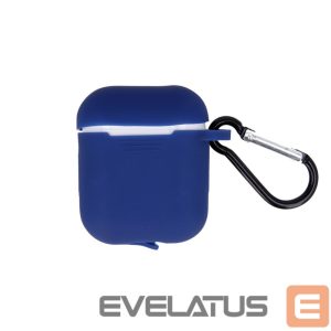 Headphone case GreenGo  Apple AirPods Silicone Case with Hook Dark Blue