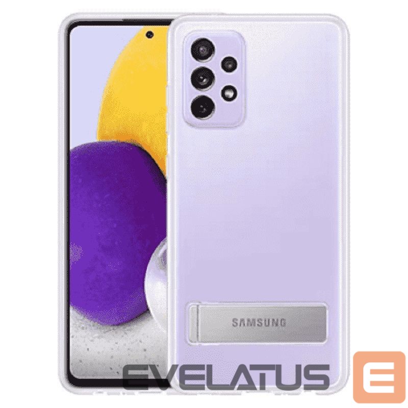 Back panel cover Samsung - Galaxy A72 Clear View Standing Cover Transparent