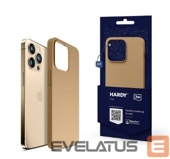 Back panel cover 3MK - iPhone 14 Pro Hardy Silicone MagCase Gold
