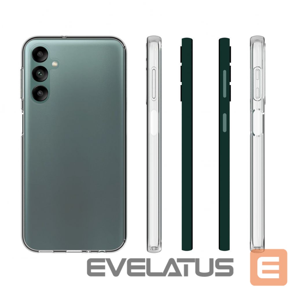 Back panel cover Evelatus Samsung Galaxy A24 Clear Silicone Case 1.5mm TPU Transparent